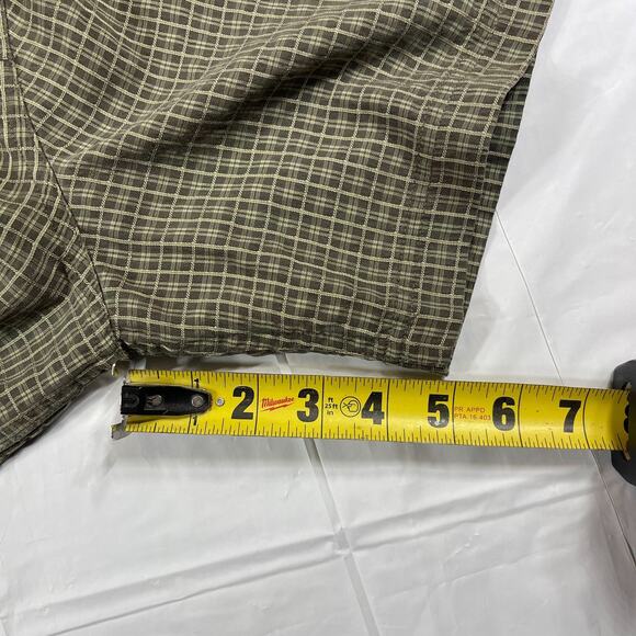 Nike ACG Shirt Mens XL Short Sleeve Plaid green Button - Picture 6 of 12